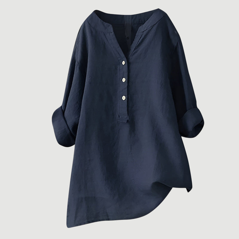 Reine™ – Comfortabele Linnen Blouse