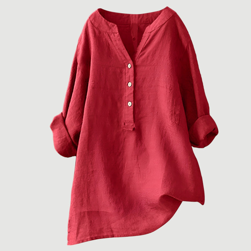 Reine™ – Comfortabele Linnen Blouse