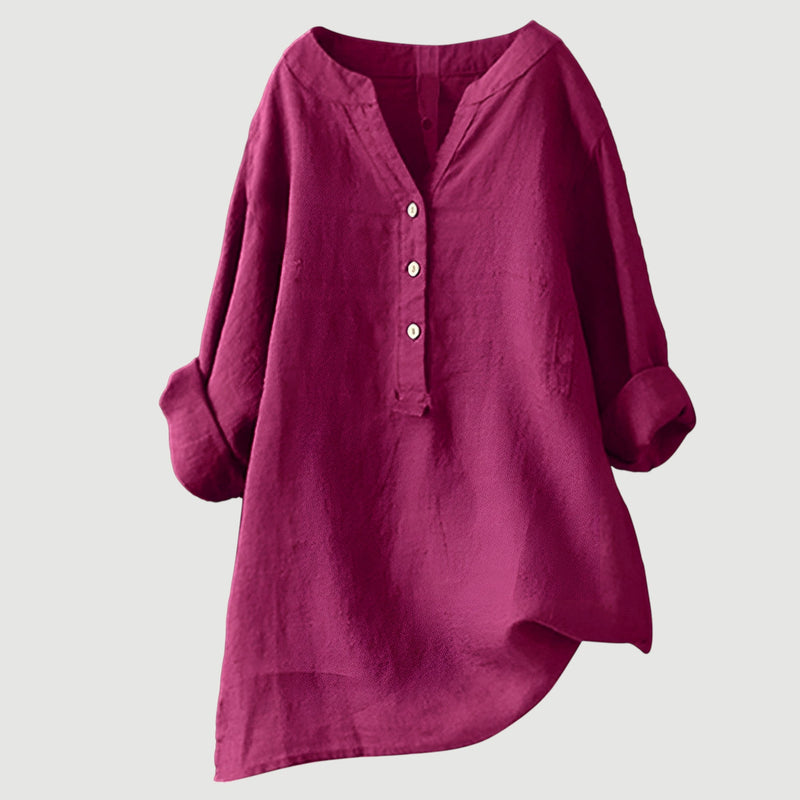 Reine™ – Comfortabele Linnen Blouse