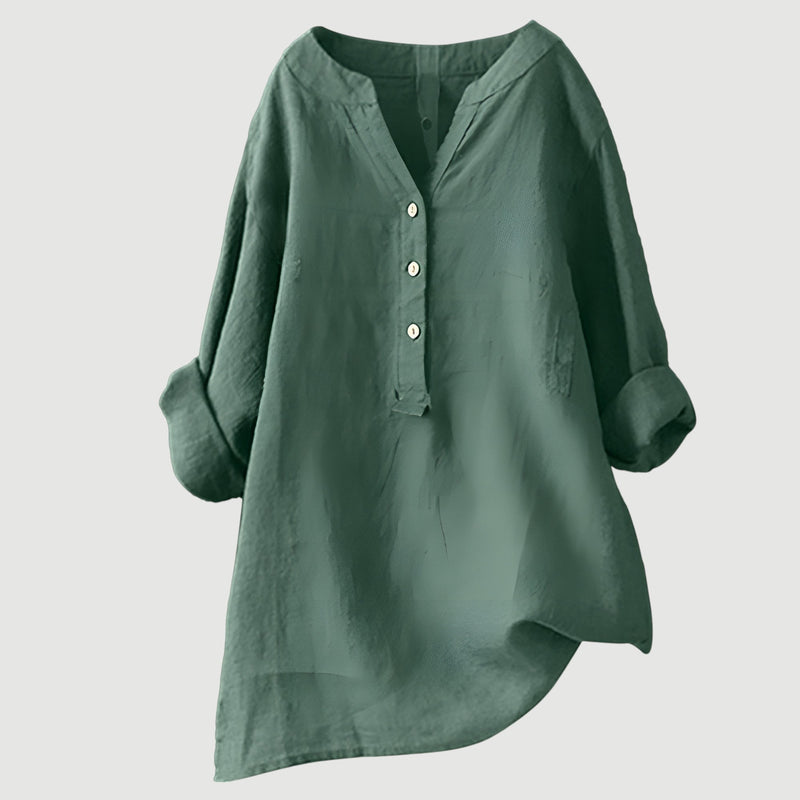 Reine™ – Comfortabele Linnen Blouse