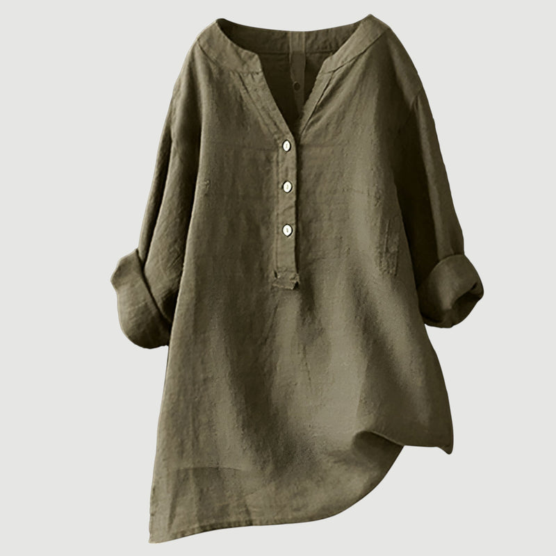 Reine™ – Comfortabele Linnen Blouse