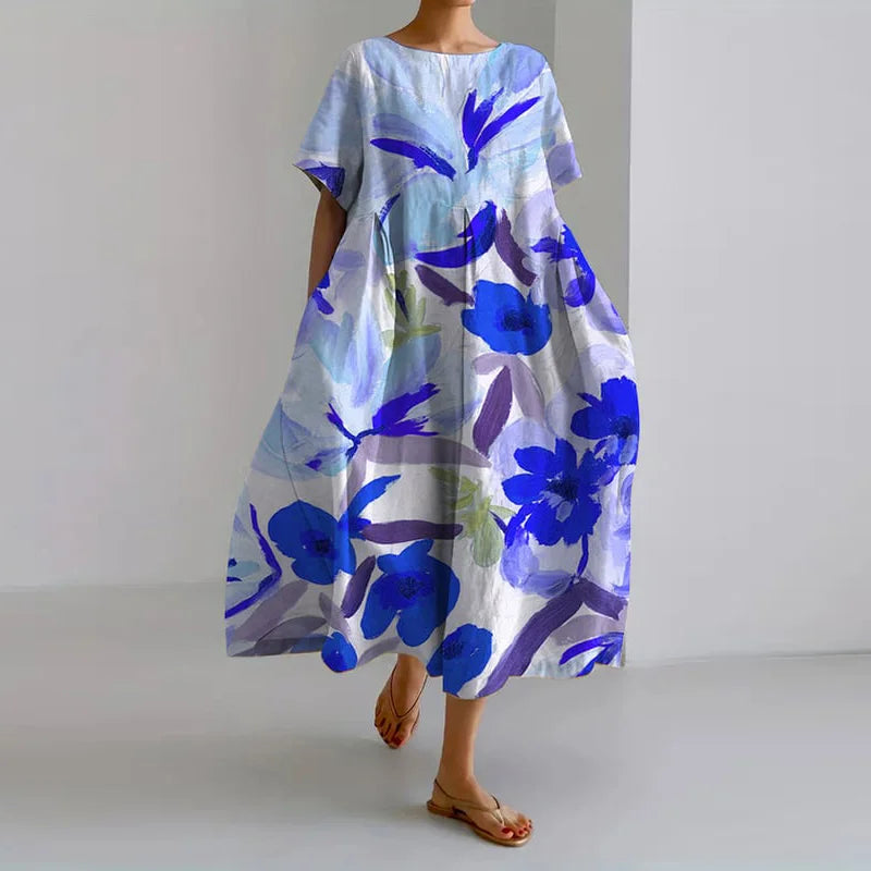 VALENTINA | Elegante Zomerjurk met Bloemenprint
