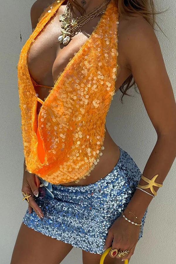 Della | Mouwloze Haltertop