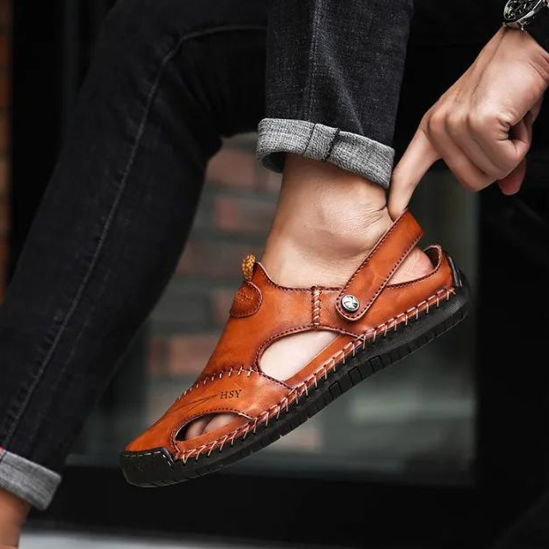 Laurent | Orthopedische leren sandalen