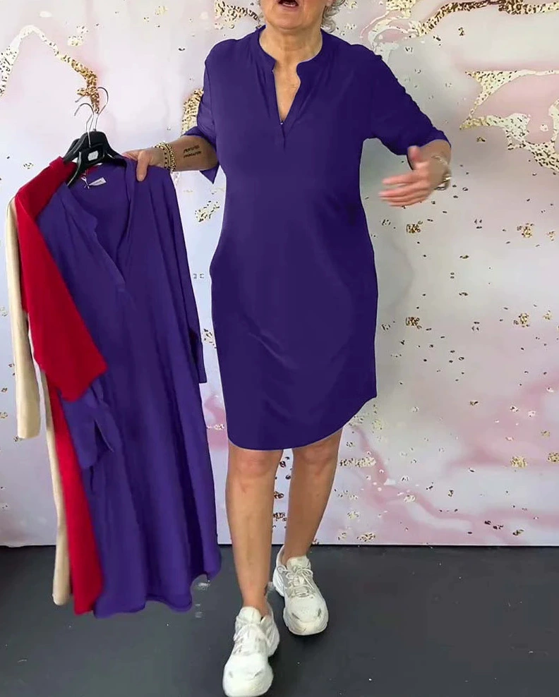 Orlane – Elegante jurk met V-hals