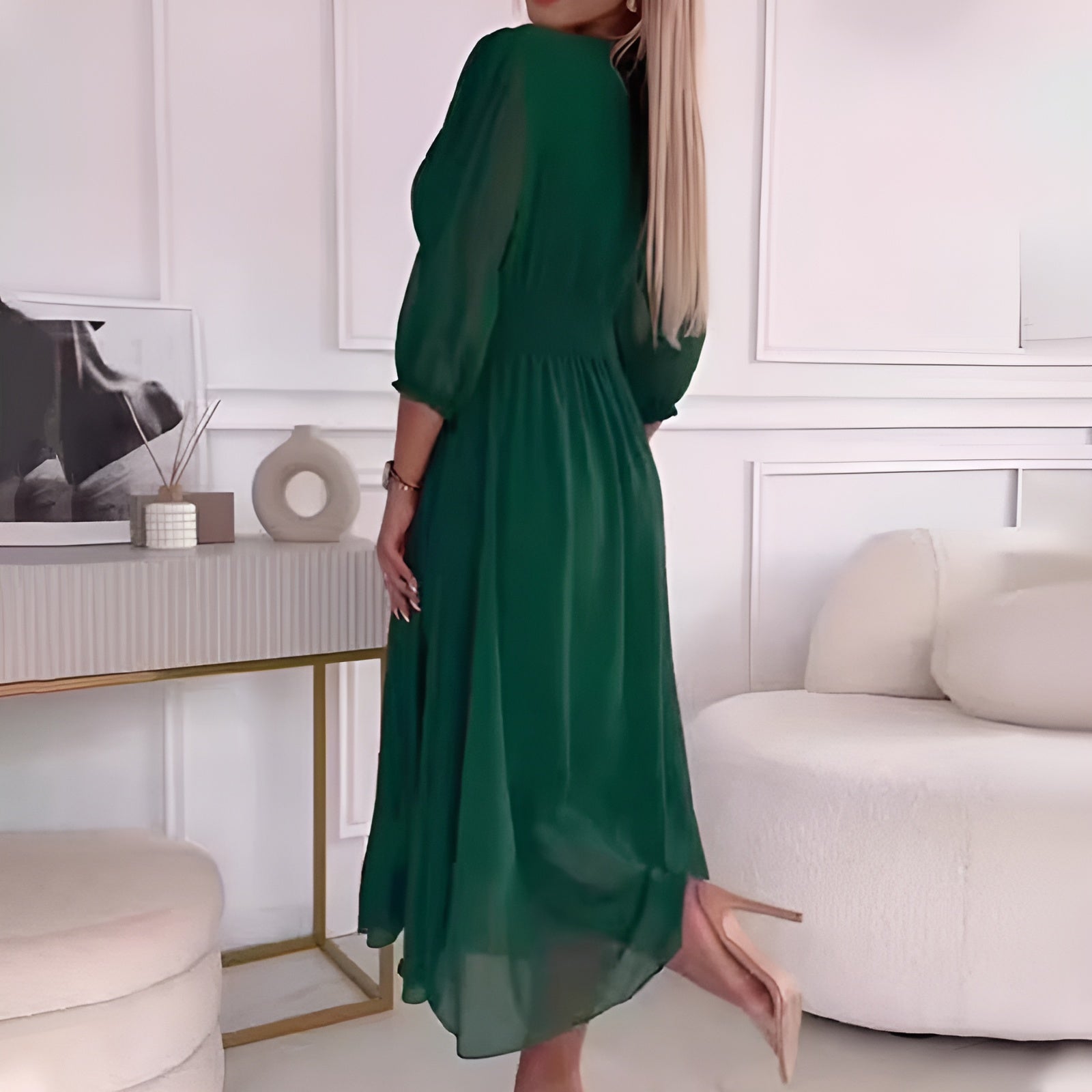 Isla™ - Licht en Zijdezacht Chiffonjurk