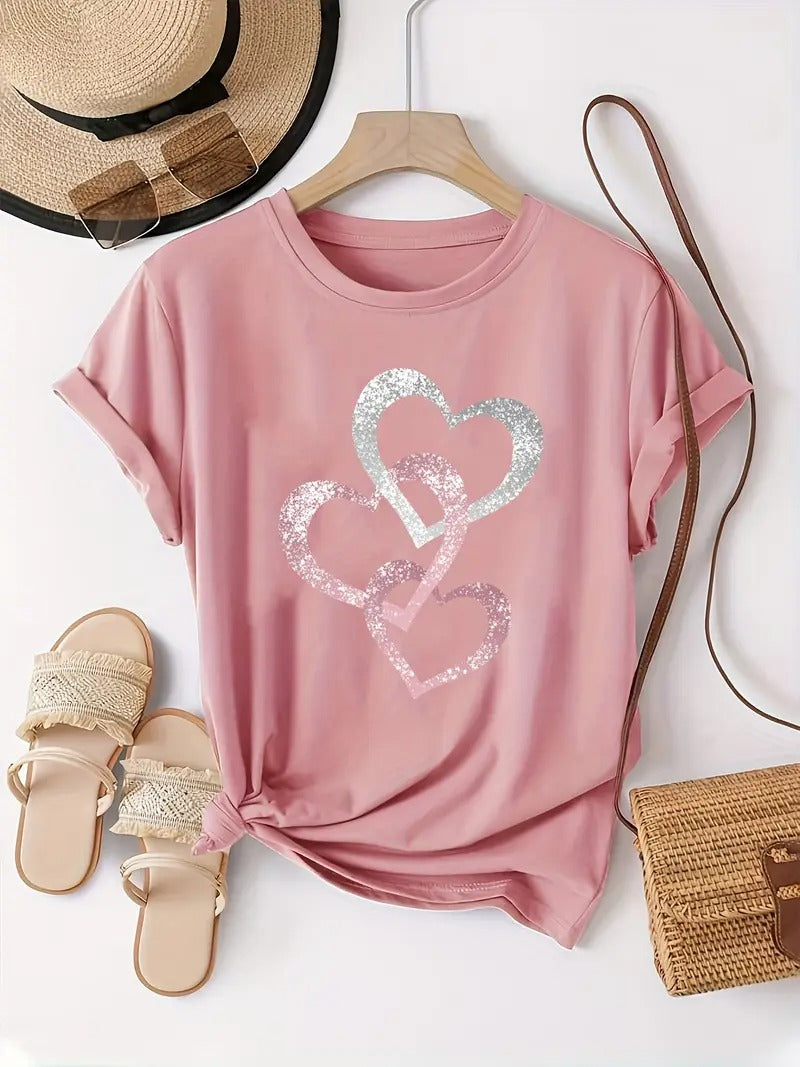 Hjertesag T-shirt | Samen tegen Borstkanker (1+1 GRATIS)
