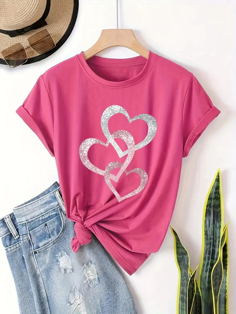 Hjertesag T-shirt | Samen tegen Borstkanker (1+1 GRATIS)
