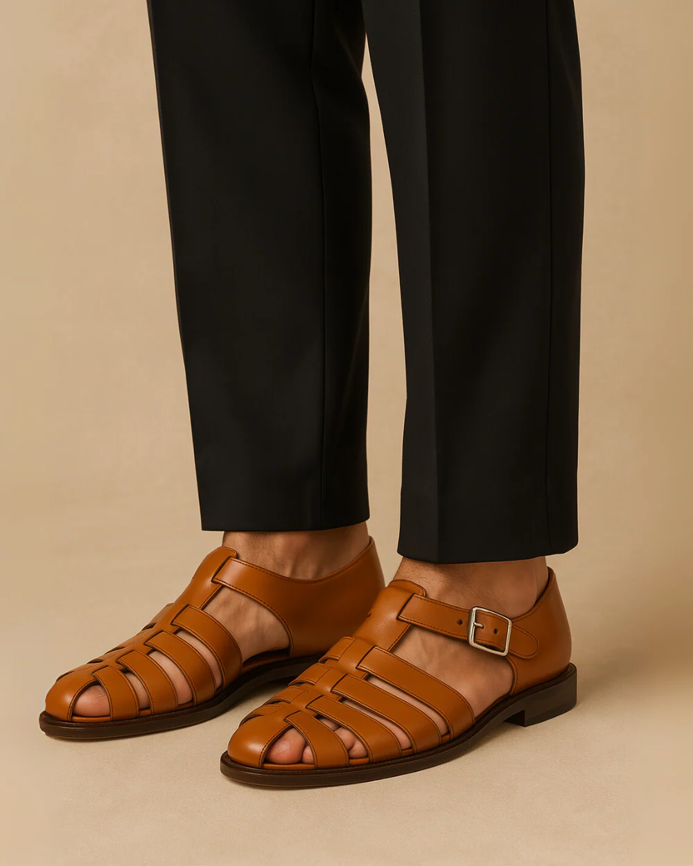 Henry | Gesloten Sandalen met Bandje