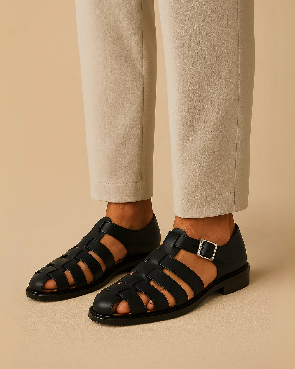 Henry | Gesloten Sandalen met Bandje
