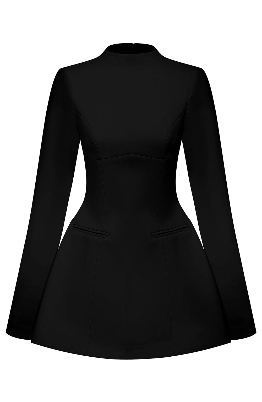 Élodie™ | Sculpturale Elegantie Mini Jurk