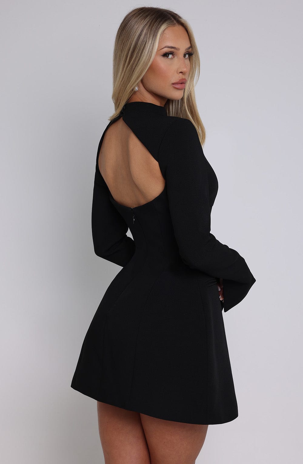 Élodie™ | Sculpturale Elegantie Mini Jurk