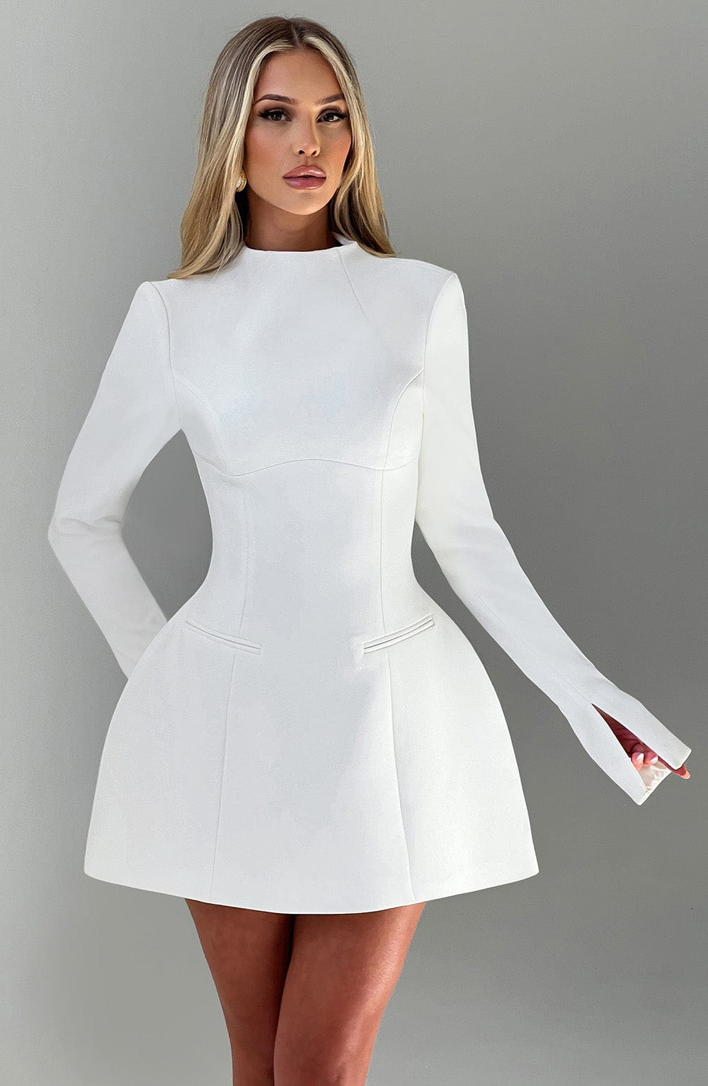 Élodie™ | Sculpturale Elegantie Mini Jurk