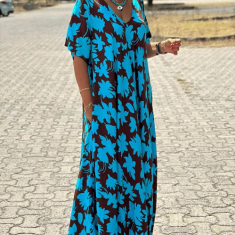 Sanne – Maxi Jurk met V-hals