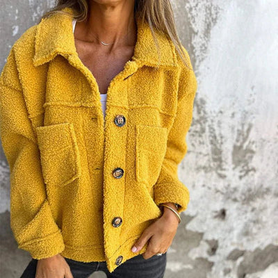 Noémie™ – Korte Wollen Jas met Revers
