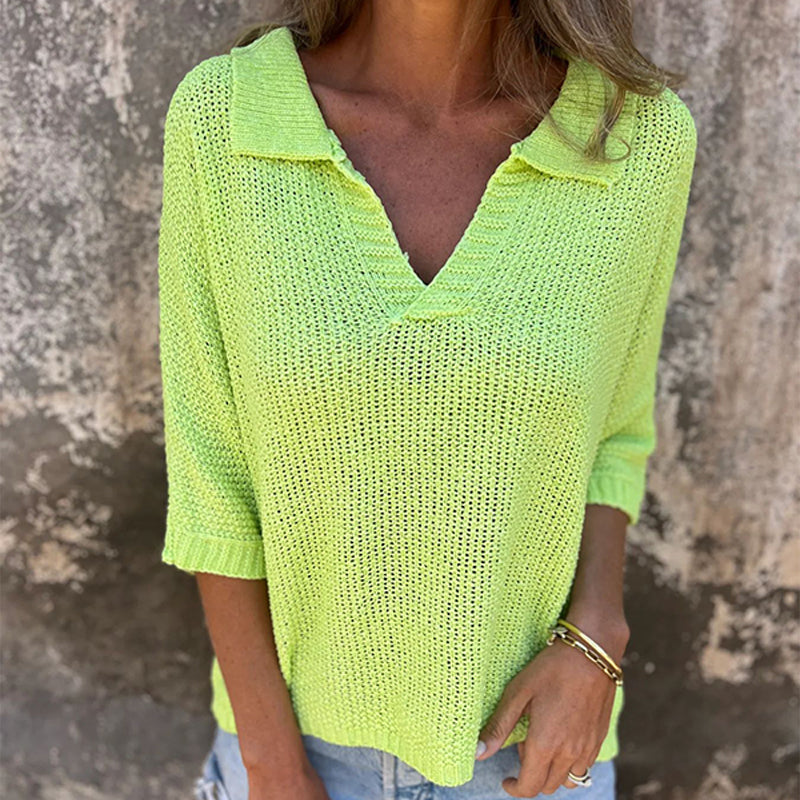 Louane | V-hals Top – Casual en Elegant