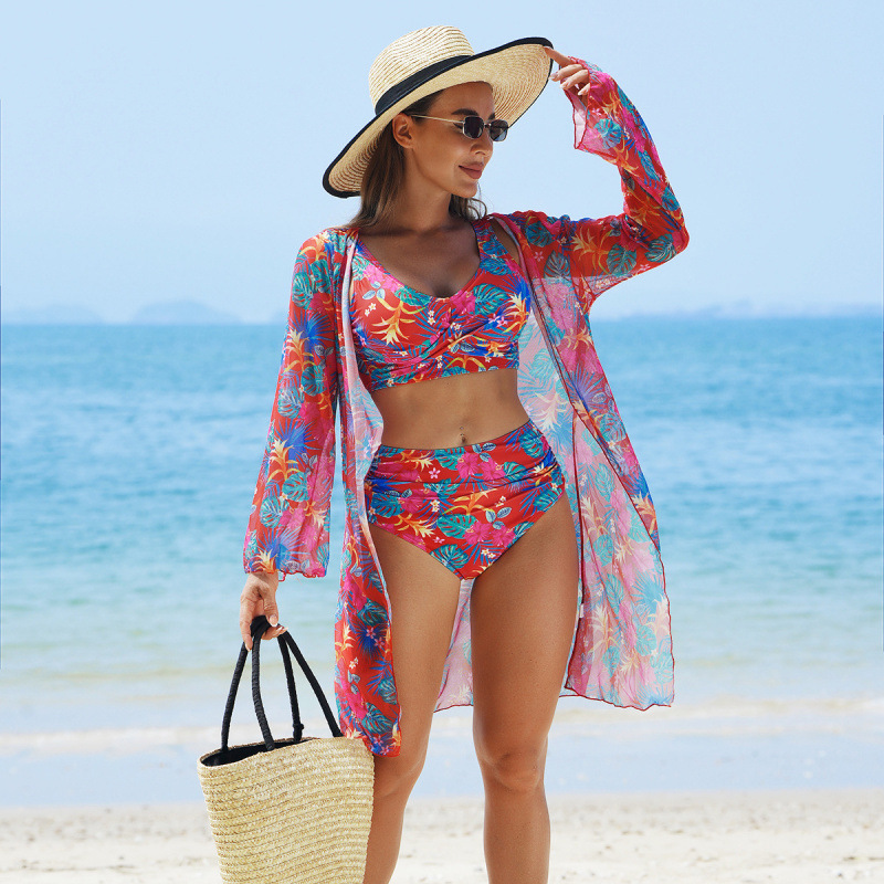 Phoebe – Elegant Badpak met Tropische Print
