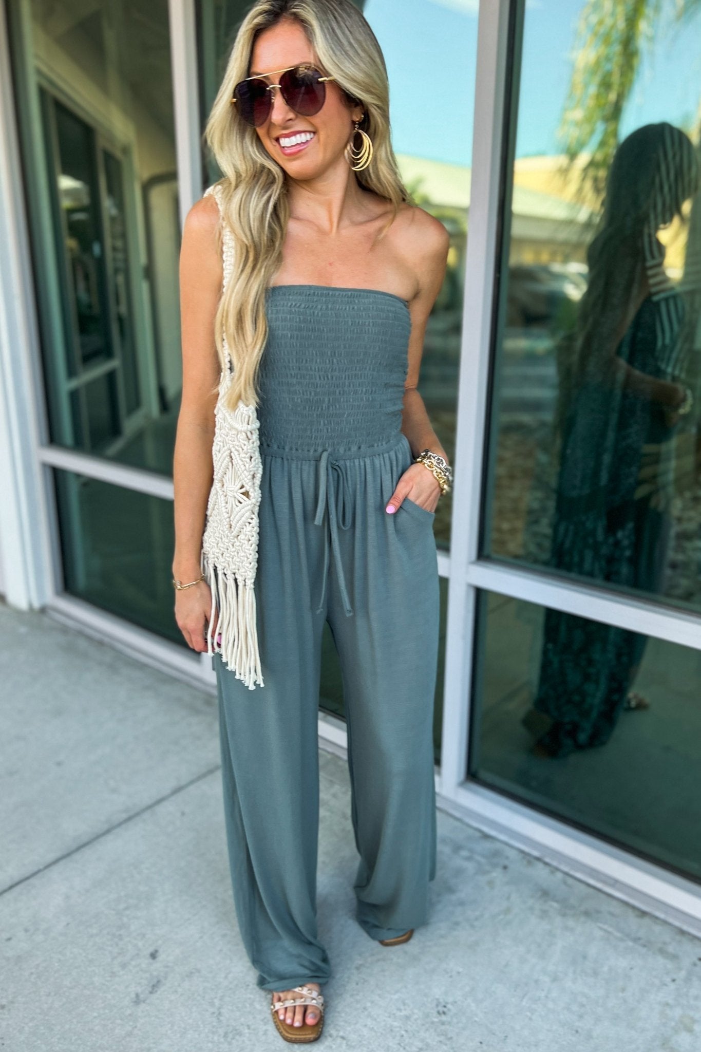 Élodie™ – Trendy Off-Shoulder Jumpsuit